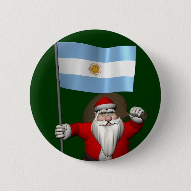 Jultomten med Republiken Argentinas samtycke Knapp (Framsida)