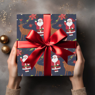 Jultomten med Rudolph Anpassningsbar julafton Presentpapper