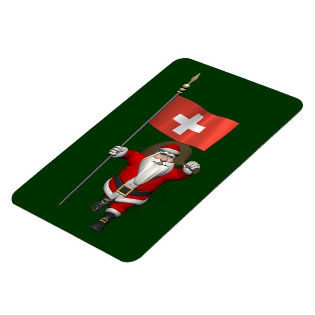 Jultomten med Schweiz samtycke Magnet (Vänstra Sidan)
