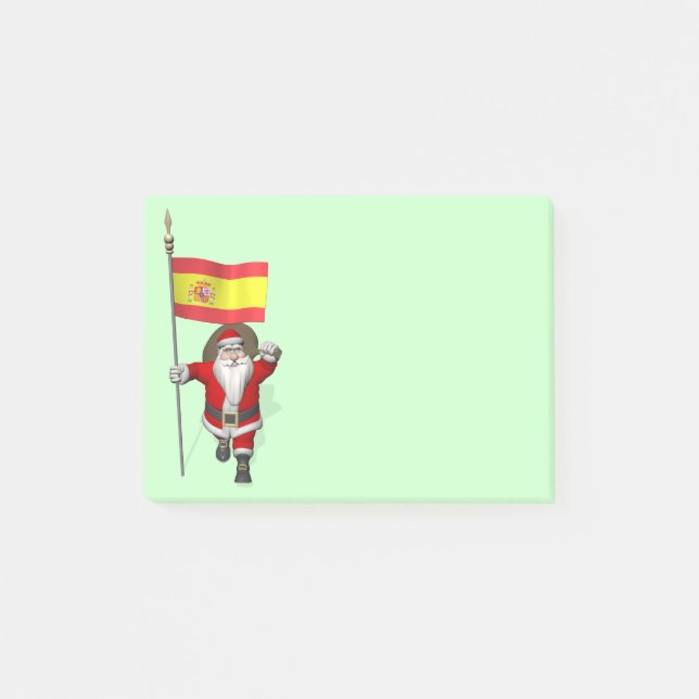 Jultomten med Spaniens inträde Post-it Block (Framsida)