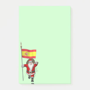 Jultomten med Spaniens inträde Post-it Block
