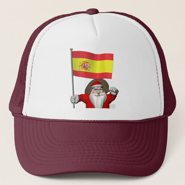 Jultomten med Spaniens inträde Truckerkeps (Framsida)