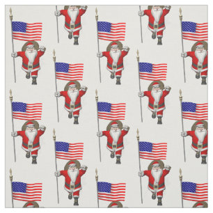 Jultomten med Stars och stripes Tyg