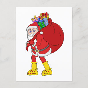 Jultomten med stora Gulter Vykort