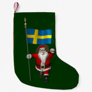 jultomten med Sverige Liten Julstrumpa