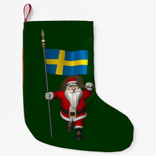 jultomten med Sverige Liten Julstrumpa (Framsidan)