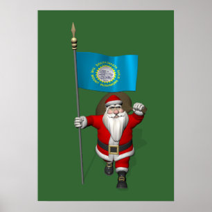 Jultomten med syd-Dakota Poster