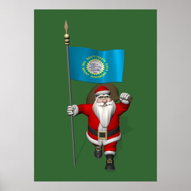 Jultomten med syd-Dakota Poster (Framsidan)
