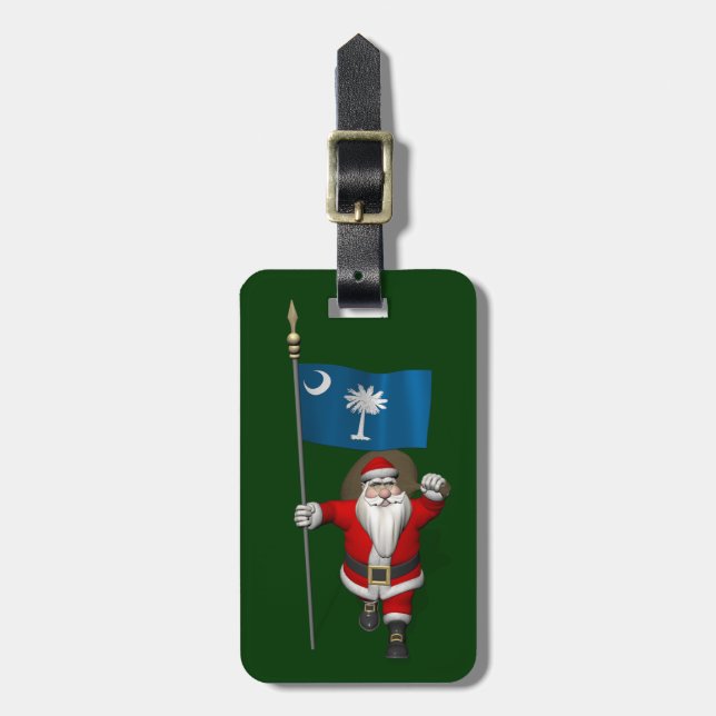 Jultomten med sydammolina bagagebricka (Vertikal Framsida)