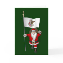 Jultomten med tecken på illinois