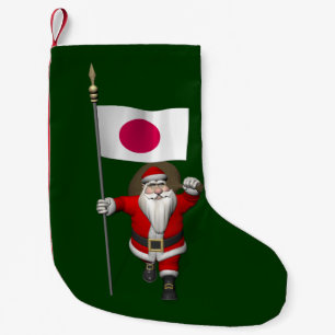 jultomten med tecken på Japan Liten Julstrumpa