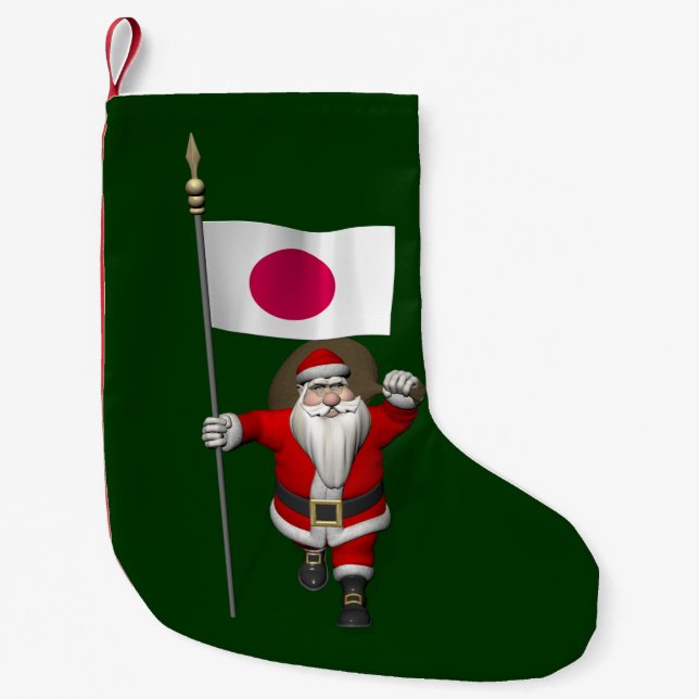 jultomten med tecken på Japan Liten Julstrumpa (Framsidan)