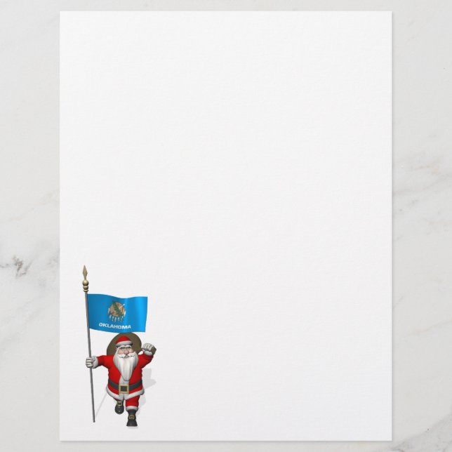 Jultomten med tecken på Oklahoma (Framsida)