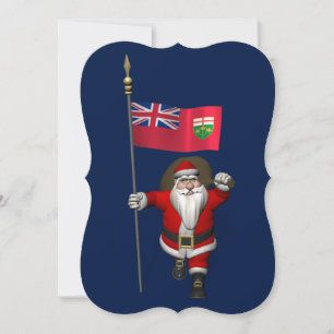 Jultomten med tecken på Ontario Julkort