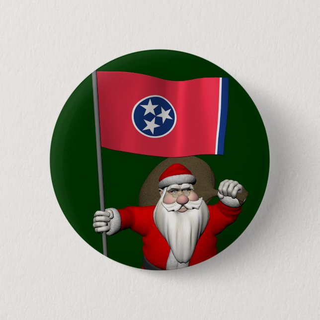 Jultomten med Tennessee-utmärkelse Knapp (Framsida)