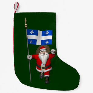 Jultomten med tillstånd för Québec CDN Liten Julstrumpa