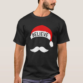 Jultomten med tro på julklapp eller julafton t shirt