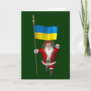 Jultomten med Ukrainas samtycke Helgkort