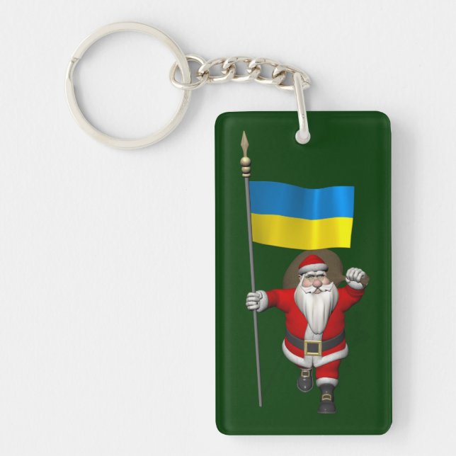 Jultomten med Ukrainas samtycke Nyckelring (Framsidan)