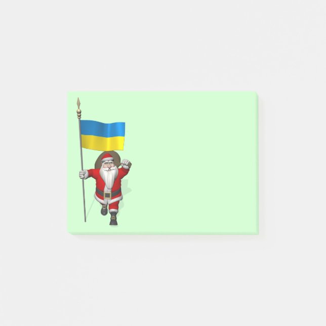 Jultomten med Ukrainas samtycke Post-it Block (Framsida)