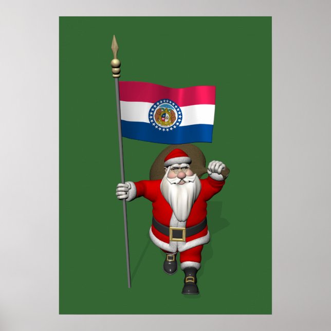 Jultomten med uppdrag av Missouri Poster (Framsidan)