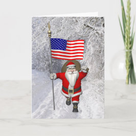 Jultomten med USA:s samtycke Helgkort