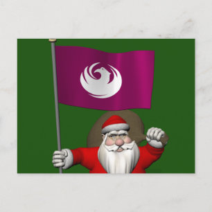 Jultomten med utformning av Phoenix Helg Vykort