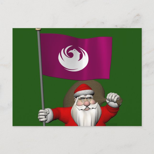 Jultomten med utformning av Phoenix Helg Vykort (Framsida)