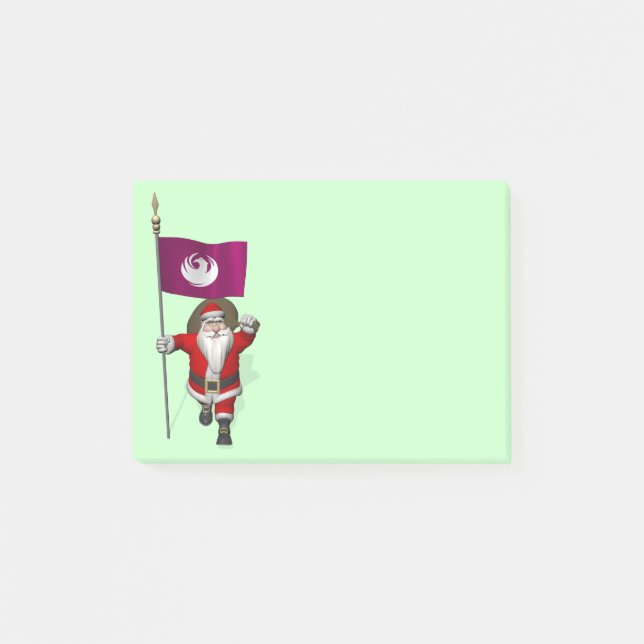 Jultomten med utformning av Phoenix Post-it Block (Framsida)