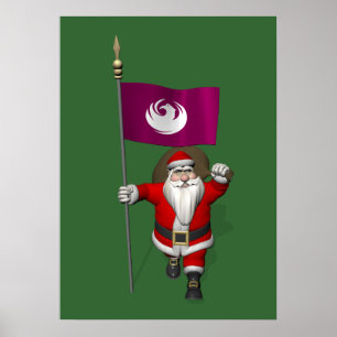 Jultomten med utformning av Phoenix Poster