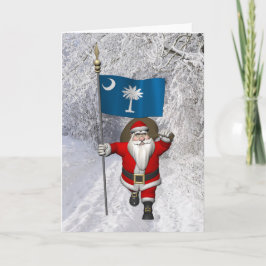 Jultomten med utmärkelse av South Carolina Helgkort