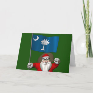 Jultomten med utmärkelse av South Carolina Helgkort