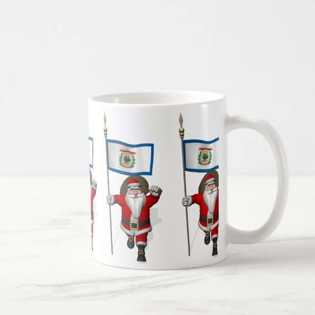 jultomten med Väster Virginia Kaffemugg (Höger)