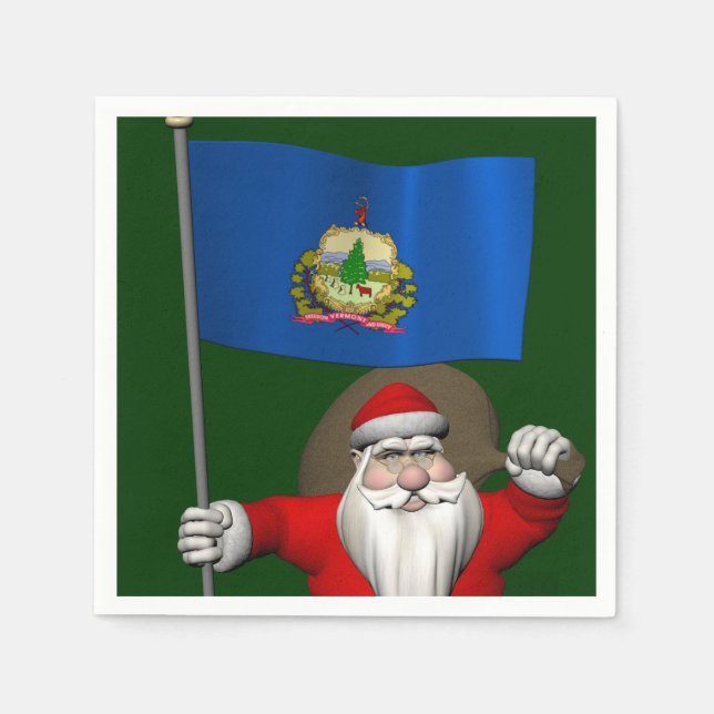 Jultomten med Vermont Pappersservett (Framsidan)