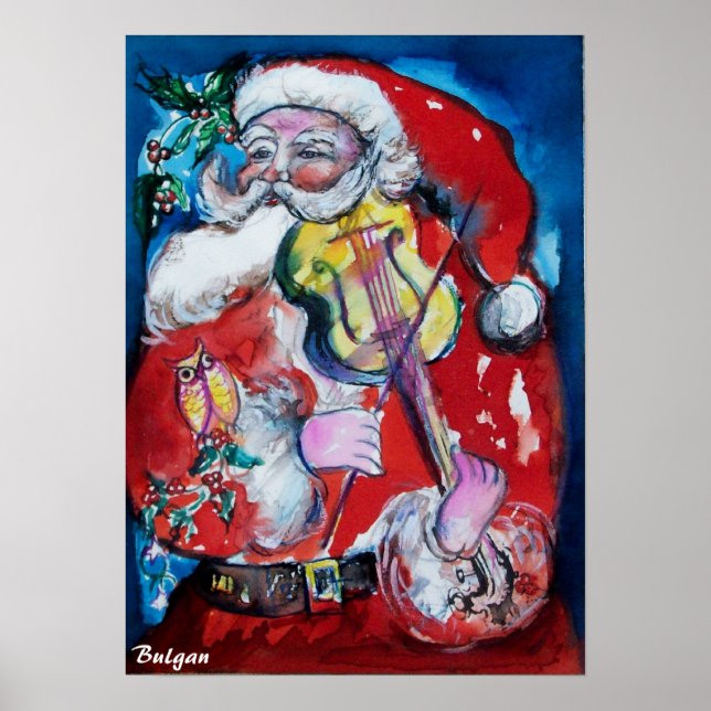 JULTOMTEN MED VIOLIN POSTER (Framsidan)