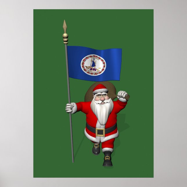 Jultomten med Virginias tecken Poster (Framsidan)