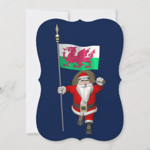 Jultomten med Wales avsikt Julkort