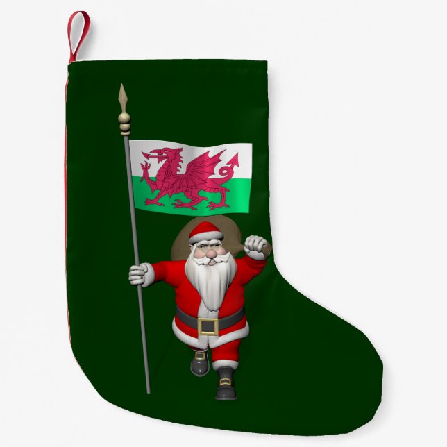 jultomten med Wales avsikt Liten Julstrumpa (Framsidan)