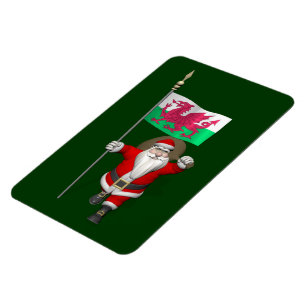 Jultomten med Wales avsikt Magnet