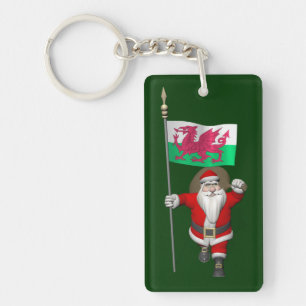 Jultomten med Wales avsikt Nyckelring