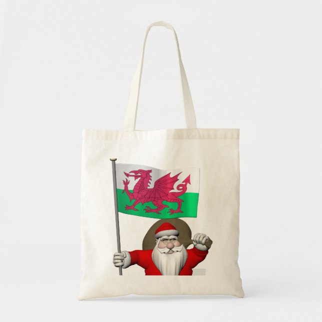 Jultomten med Wales avsikt Tygkasse (Framsidan)