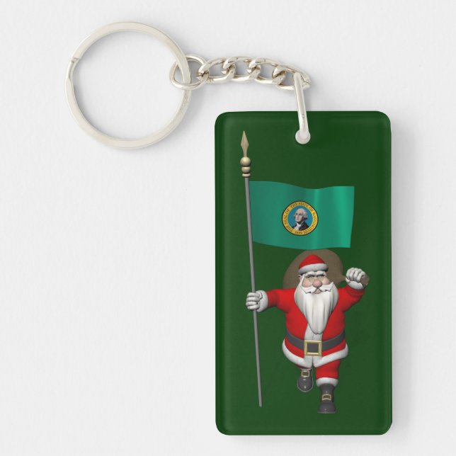 Jultomten med Washington Nyckelring (Framsidan)