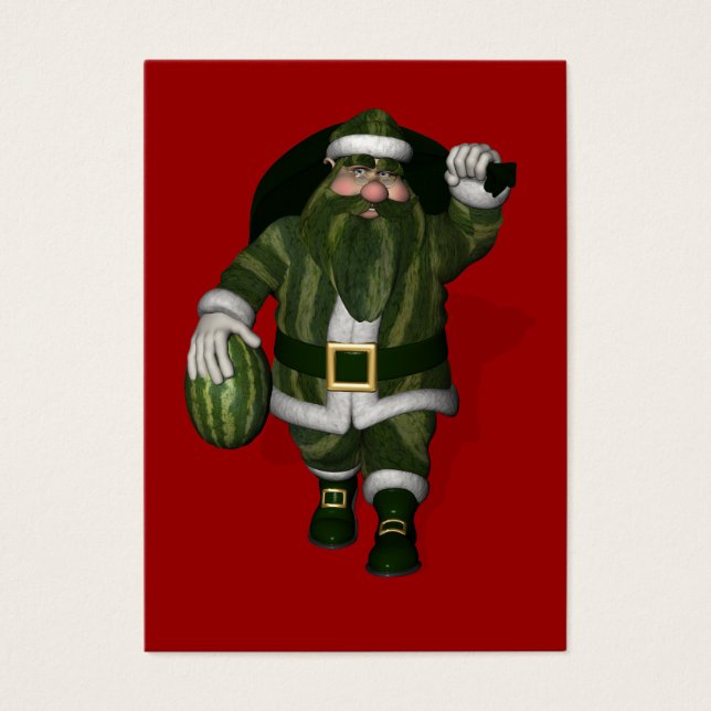 jultomten Melon Farmer Visitkort (Framsidan)