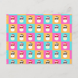 Jultomten moderna fotokollage för nyare multifärga vykort