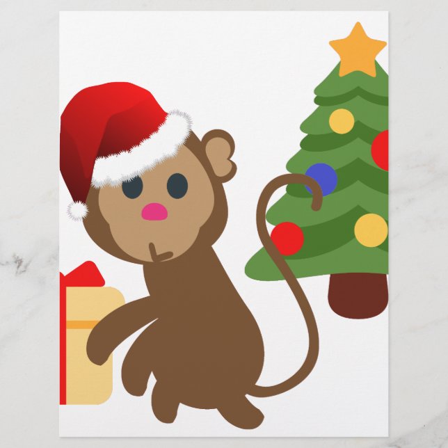 jultomten monkey emoji (Framsida)