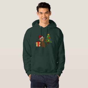 jultomten monkey emoji manar hooded sweatshirt