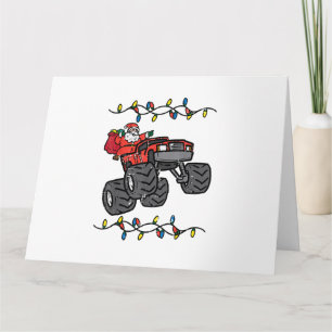 Jultomten Monster Lastbil Boys Kids Småbarn Unga Kort