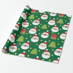 Jultomten Mönster Presentpapper