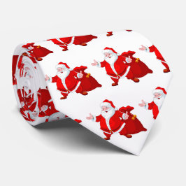jultomten mönster slips