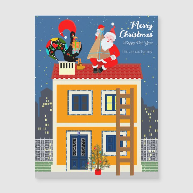 Jultomten möter det portugisiska Tupp (Framsida)